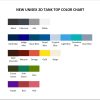 tank top color chart - Vegeta Merch